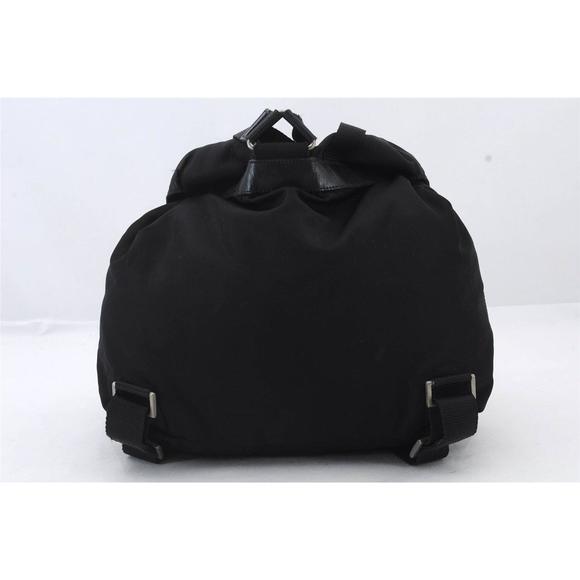 Auth Prada Nylon Leather Backpack Black #48359P28B - Picture 2 of 13